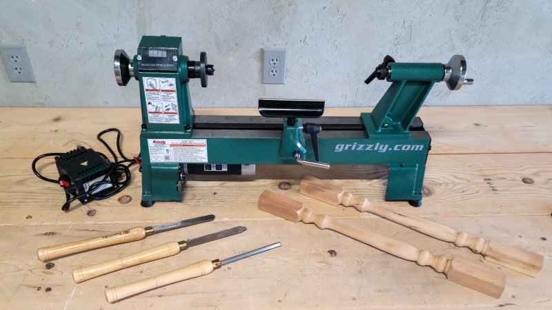 Main shot of wood lathe