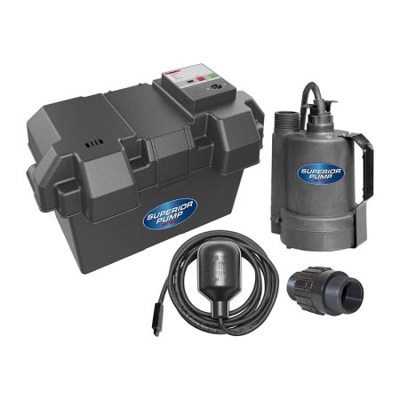  The Best Battery Backup Sump Pump Option: Superior Pump 92900 12V Battery Back Up Sump Pump