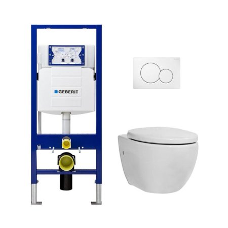  The Best Dual Flush Toilet Option: Geberit Elongated Icera Toilet w Concealed Tank