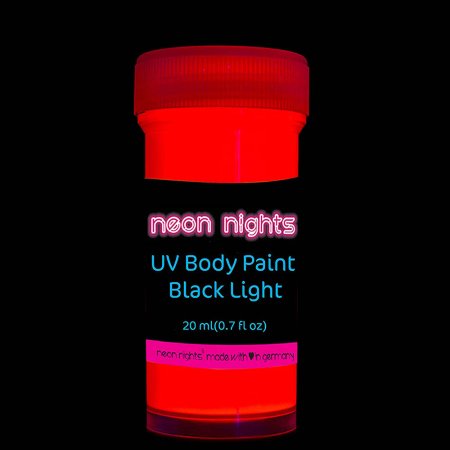  The Best Glow in the Dark Paint Option: neon nights 8 x UV Body Paint Set Black Light Glow