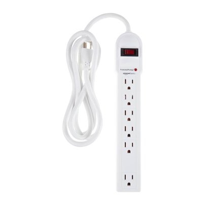 The Best Power Strips Option AmazonBasics 6-Outlet Surge Protector Power Strip