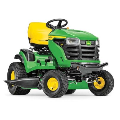 The John Deere 42-Inch S130 Lawn Tractor on a white background.