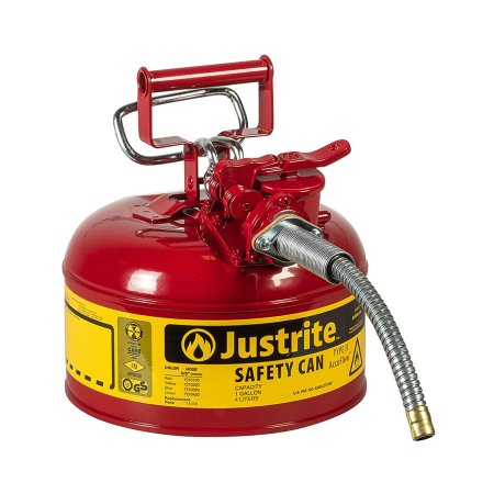  The Best Gas Can Option: Justrite AccuFlow 1-Gallon Type II Red Safety Can