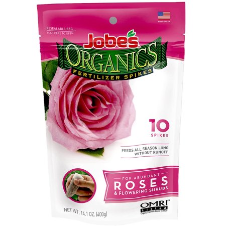  Best Rose Fertilizer Options: Jobe's Organics Rose & Flower Fertilizer Spikes