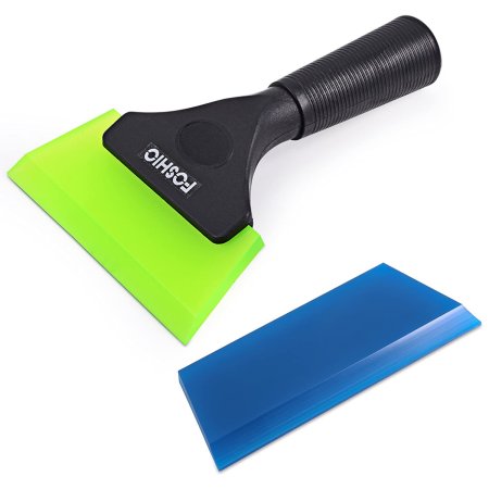  The Foshio Rubber Shower Squeegee With Extra Blade on a white background.