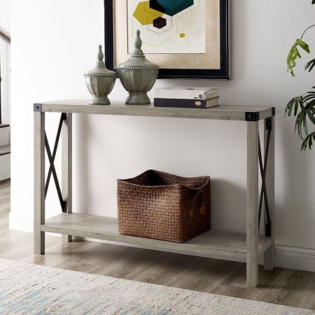  The Black Friday Furniture Option: The Gray Barn Kujawa X-Frame Entry Table