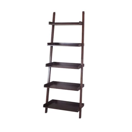  The Black Friday Furniture Option: allen + roth Java Wood 5-Shelf Ladder Bookcase