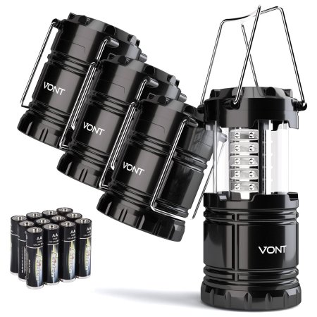  The Best Camping Gadgets Option: Vont 4 Pack LED Camping Lantern, LED Lantern