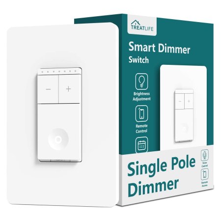  The Best Dimmer Switch Option: Treatlife Smart Dimmer Switch, Single Pole