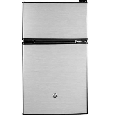 The Best Mini-Fridge Option: GE Double-Door Mini-Fridge With Freezer