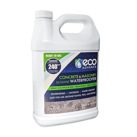  A jug of Eco Advance Concrete & Masonry Siloxane Waterproofer on a white background.