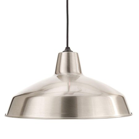  The Best Pendant Light Option: Hampton Bay 1-Light Brushed Nickel Warehouse Pendant