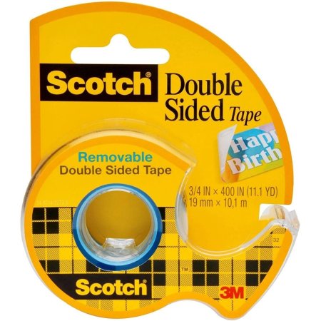  The Best Double-Sided Tape Option: Scotch Removable Double-Sided Tape Dispensered Roll