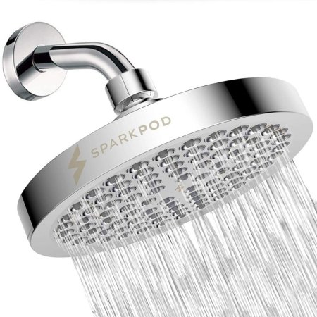  The SparkPod High-Pressure Rainfall Shower Head on a white background.