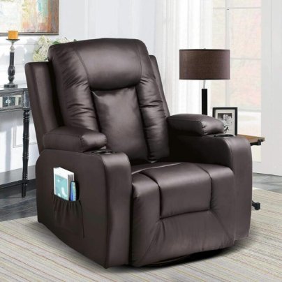 The Best Rocker Recliner Option: Comhoma PU Leather Recliner Chair Modern Rocker