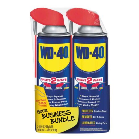  The Best Silicone Spray Option: WD-40 2-Pack 14.4-Ounce Smart Straw Metal Protector