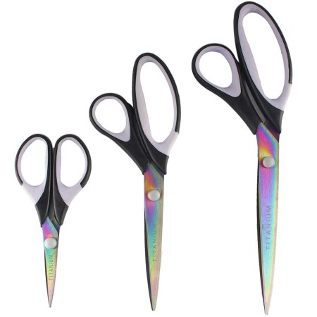  Best Scissors Options: Titanium Softgrip Scissors Set for Sewing