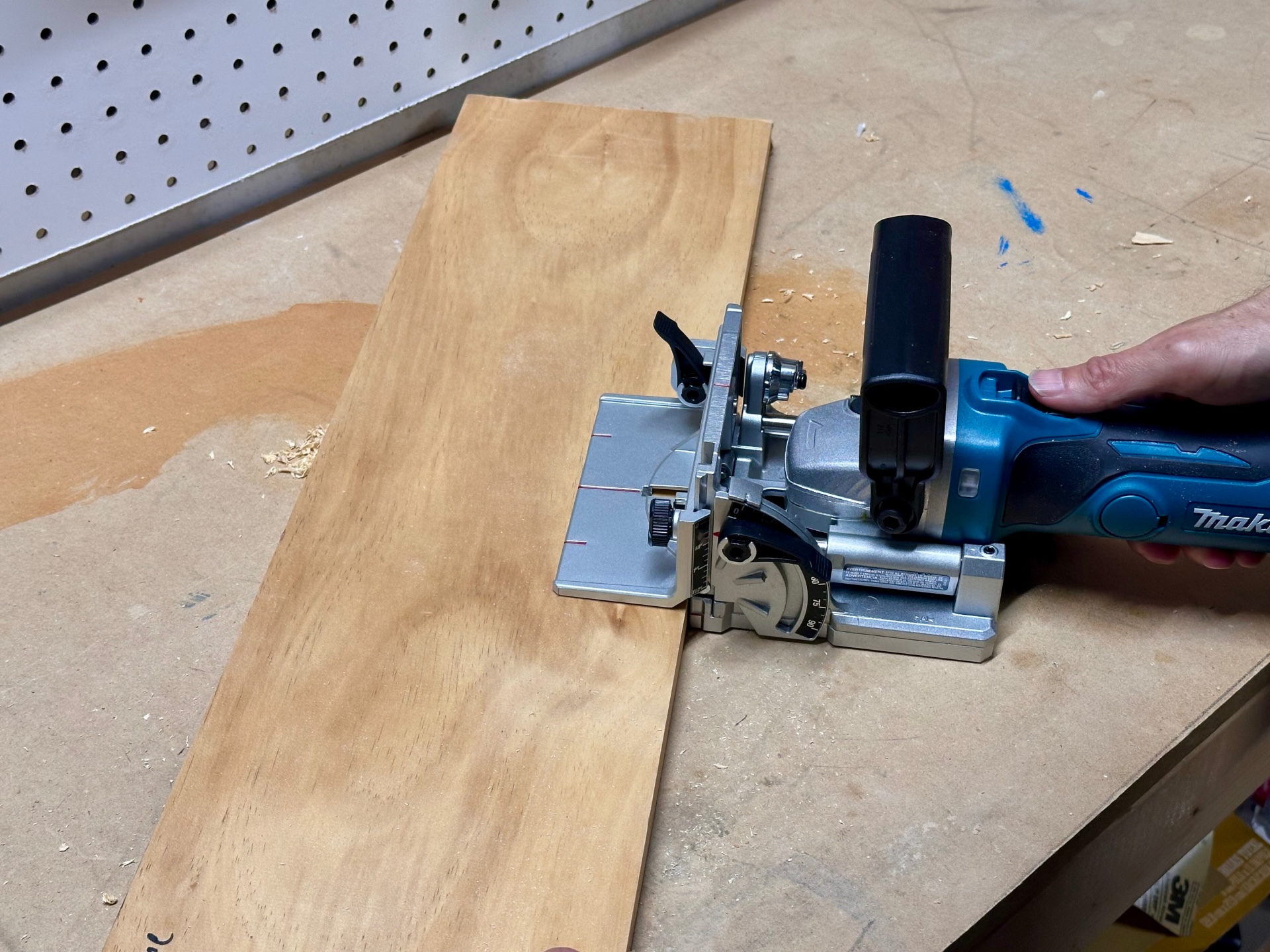 a person working with one of the Best Biscuit Joiner Options 