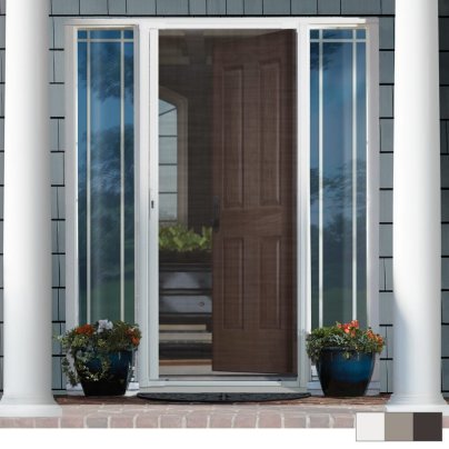 Andersen LuminAire Single Retractable Screen Door installed in an entryway