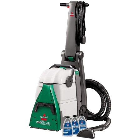  The Bissell Big Green Pet Pro Carpet Cleaner on a white background.