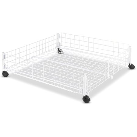  The Best Underbed Storage Option: Whitmor Rolling White Wire Underbed Cart