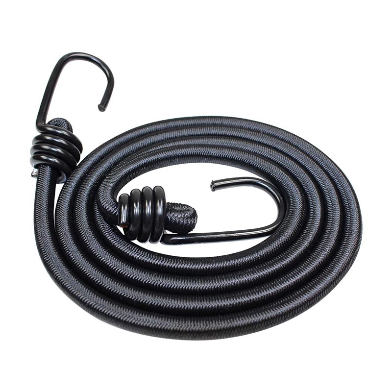 Multiple Size Rubber Bungee Cords with Hooks, Black Tie Down Straps, Heavy  Duty Bungee Cords Assorted Sizes Bungee Straps Rubber Straps for Outdoor