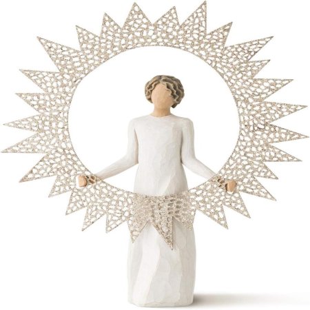  The Willow Tree Hand-Painted Starlight Tree Topper on a white background.