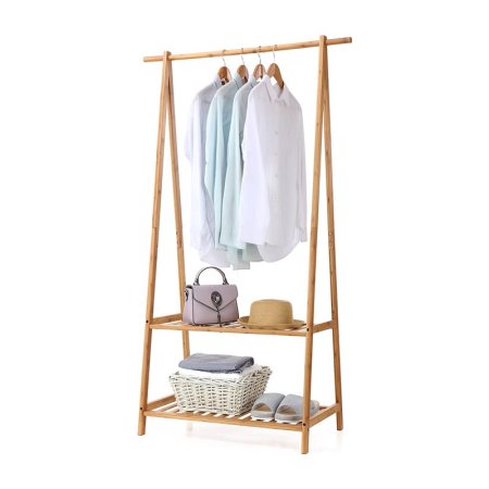  The Best Clothes Rack Option: Finnhomy Bamboo Clothes Rack