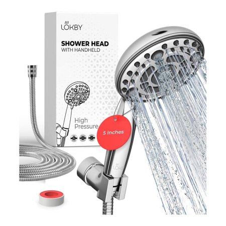  The Best Handheld Shower Heads Option: Lokby High-Pressure Handheld Shower Head