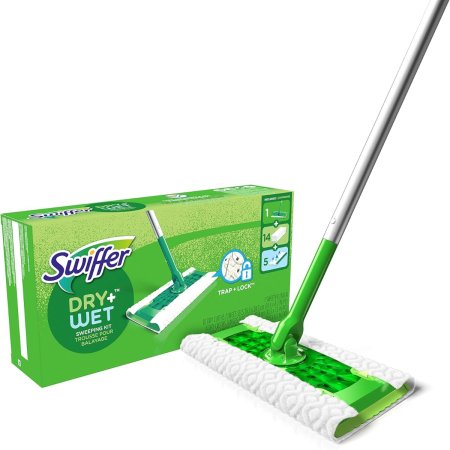  Swiffer Sweeper 2-in-1 Sweeping and Mopping Kit on a white background