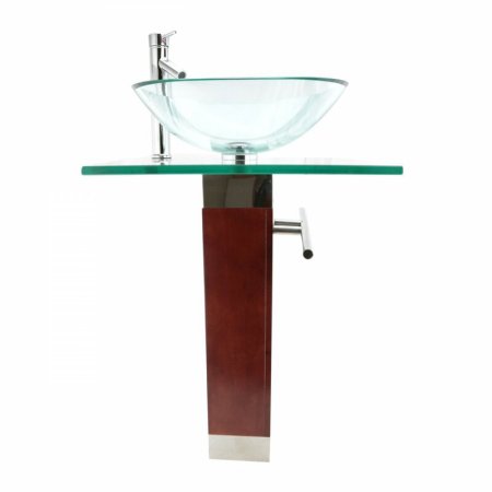  The Best Pedestal Sink Option: The Renovators Supply Bohemia Glass Pedestal Sink