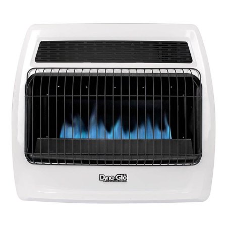  The Dyna-Glo 30K BTU LP Blue Flame Vent-Free Heater on a white background.