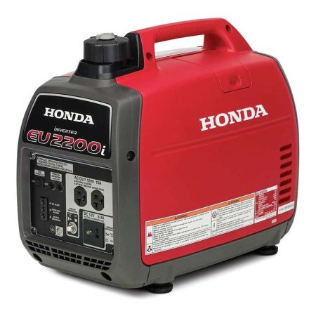  Red Honda 2200-Watt Inverter Generator With CO-Minder on white background