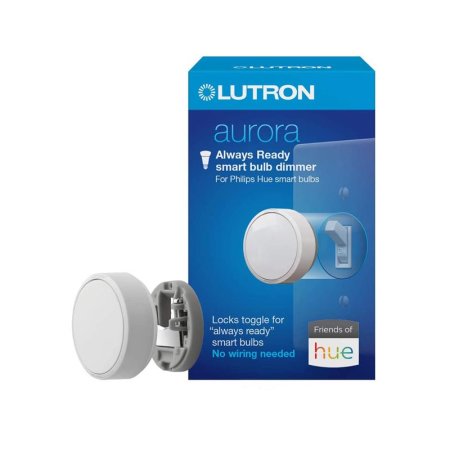  The Best Smart Dimmer Switch Option: Lutron Z3-1BRL-WH-L0 Aurora Smart Bulb Dimmer