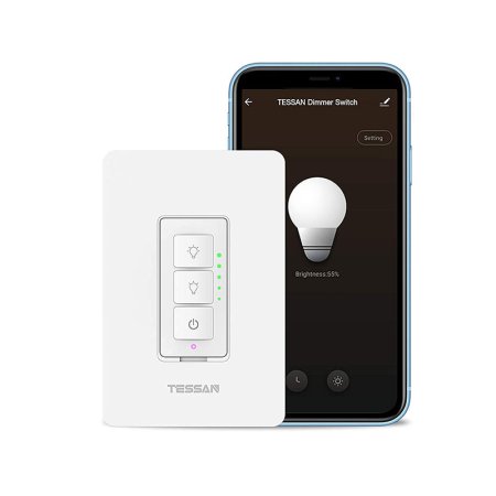  The Best Smart Dimmer Switch Option: TESSAN Smart Dimmer Switch for Dimmable LED Lights