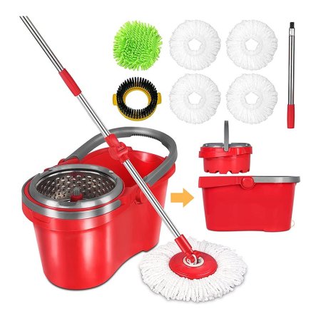  The Best Spin Mop Option: Hapinnex Spin Mop and Bucket With Wringer Set