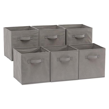  The Best Storage Bins Option: Amazon Basics Collapsible Fabric Storage Cubes