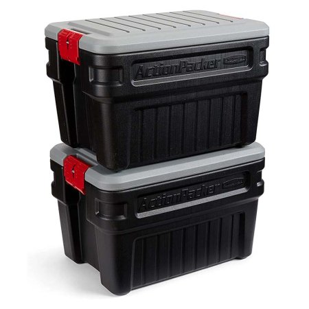  The Best Storage Bins Option: Rubbermaid 24-Gallon Action-Packer Storage Box