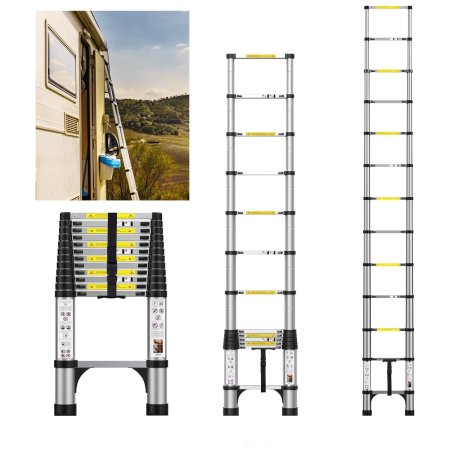  The Best Telescoping Ladders Option: Feete 12.5-Foot Aluminum Telescoping Ladder