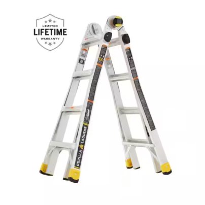 The Best Telescoping Ladders Option: Gorilla 18-Foot MPXA 2.0 Multi-Position Ladder