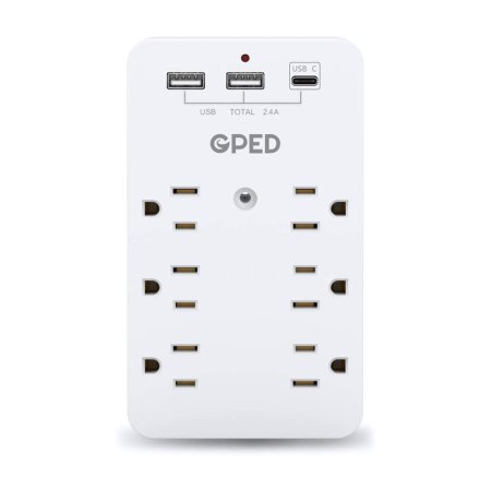  The Best USB Wall Outlet Option: GPED USB Wall Outlet, Surge Protector