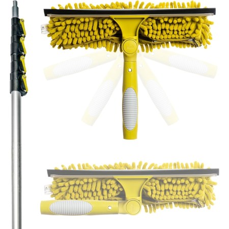  The DocaPole 30-Foot Window Squeegee and Scrubber Combo on a white background