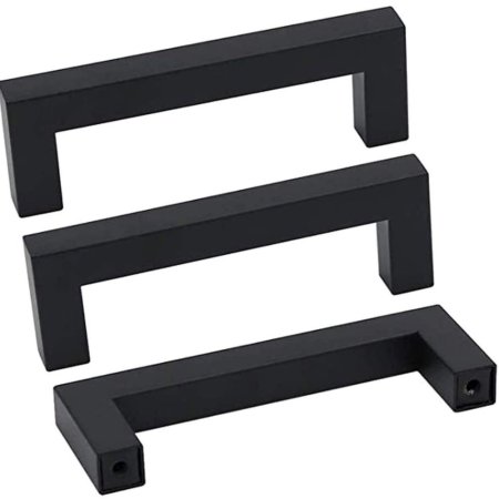  The Best Cabinet Hardware Option: Goldenwarm Black Square Bar Cabinet Pull Drawer