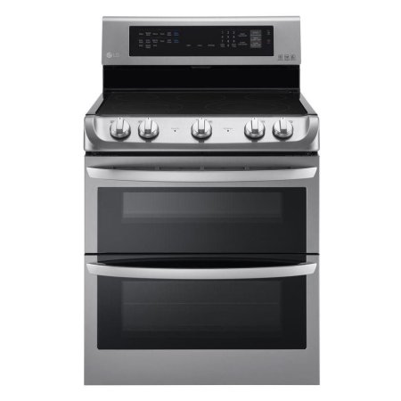  LG 7.3 cu. ft. Double Oven Electric Range on a white background