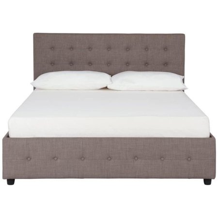  The Best Storage Beds Option: DHP Cambridge Upholstered Linen Ottoman Bed