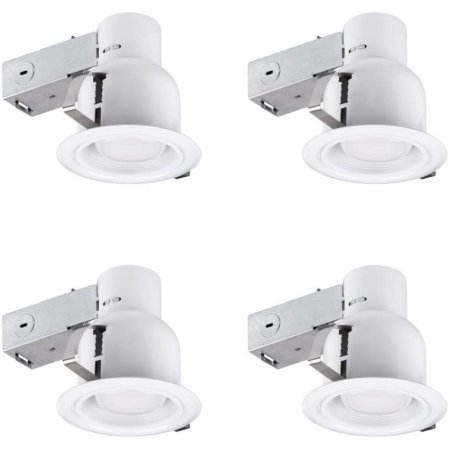  4 Globe Electric Rust Proof lights on a white background