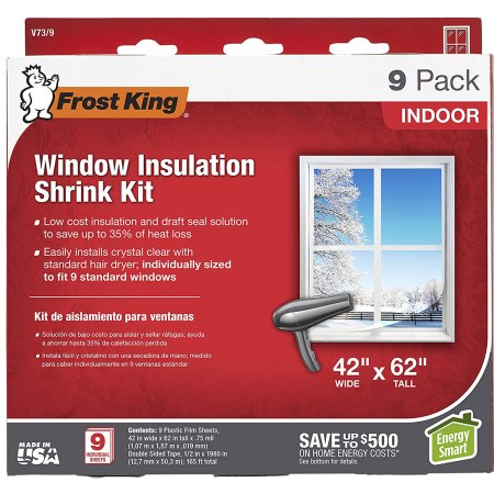  The Frost King Window Insulation Shrink Kit in its red box on a white background.