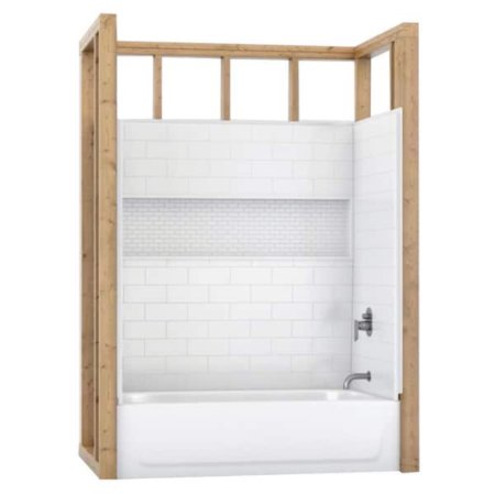  Bootz NexTile 60-by-30-Inch Alcove Tub Wall Kit