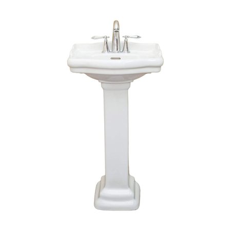  The Best Bathroom Sink Option: Fine Fixtures, Roosevelt White Pedestal Sink-18 Inc