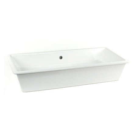  The Best Bathroom Sink Option: Scarabeo 8033-No Hole Gaia Rectangular Sink